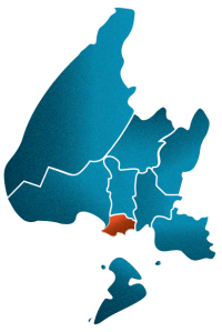map highlighting Oraka-Aparima Community Board