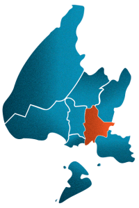 map highlighting Oreti Community Board