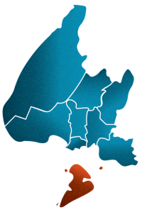 map highlighting Stewart Island/Rakiura Community Board